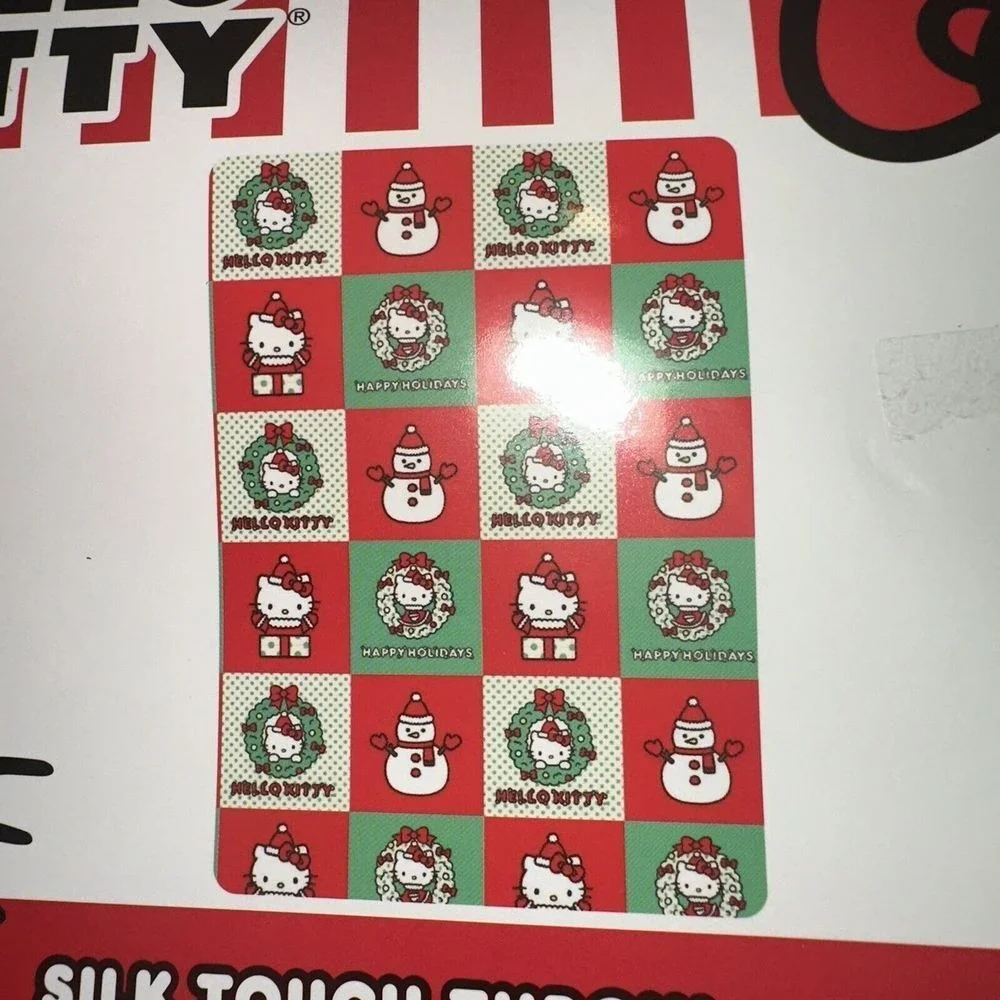 Hello‎ Kitty Christmas Holiday Hugs Silk Touch Throw Blanket Red Green 50x70 NEW